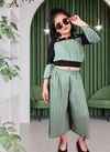 Green Colour Latest Fancy Western Type Two Pis Top And Pent zool creez Kids Wear Collection Zmimi 03
